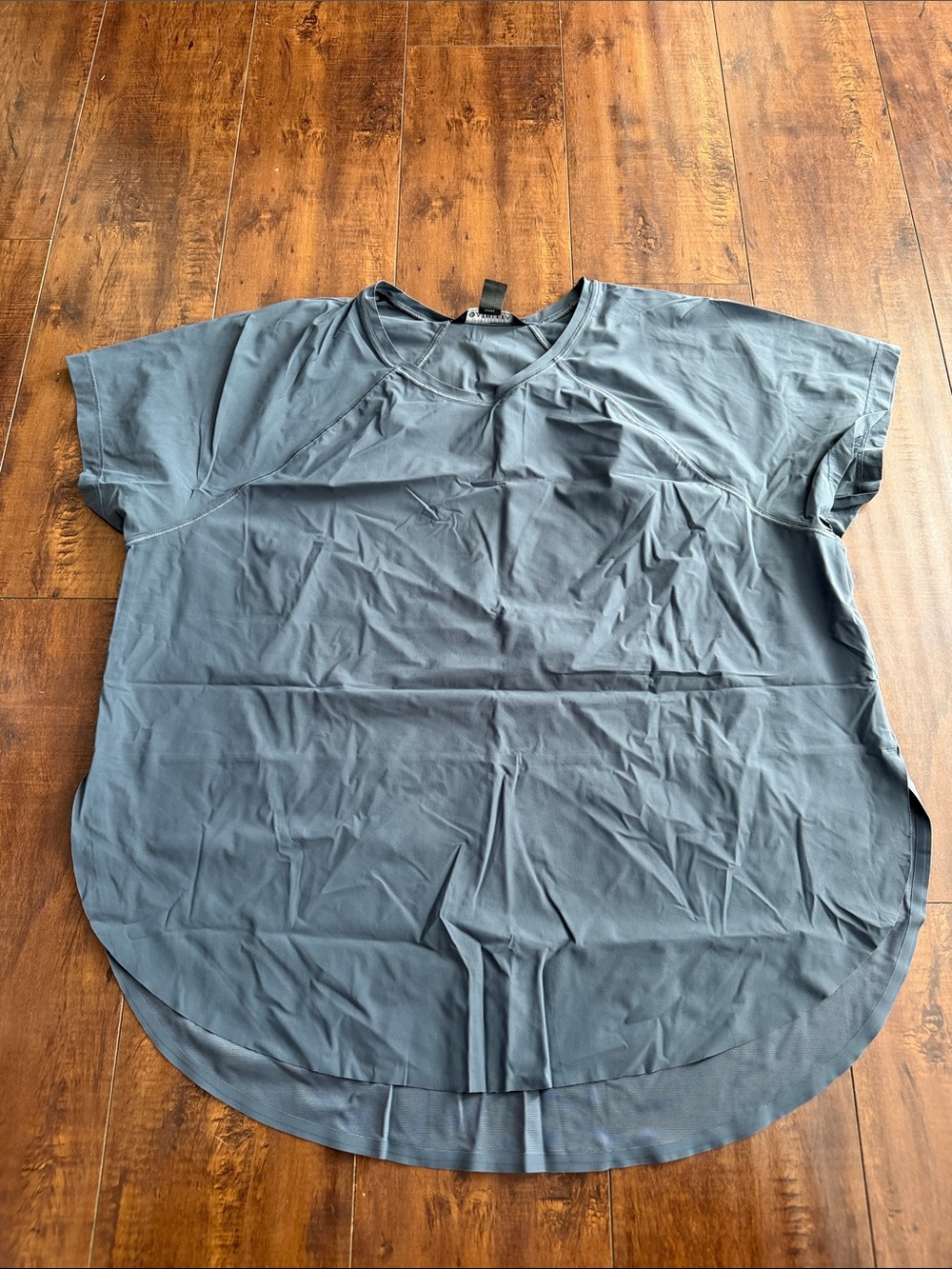 Athleta Women's Short Sleeve Crew Tee in Slate Gray